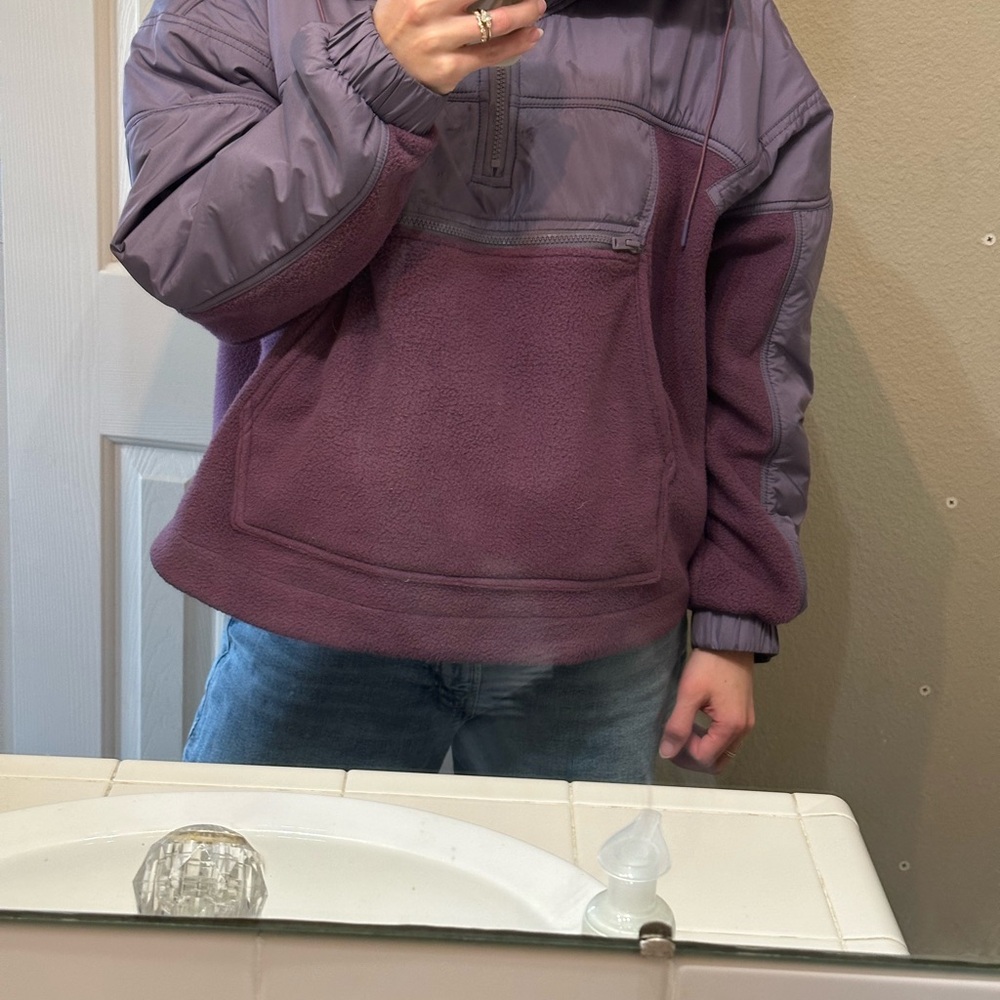Free People Purple Pullover Jacket - Picture 2 of 9